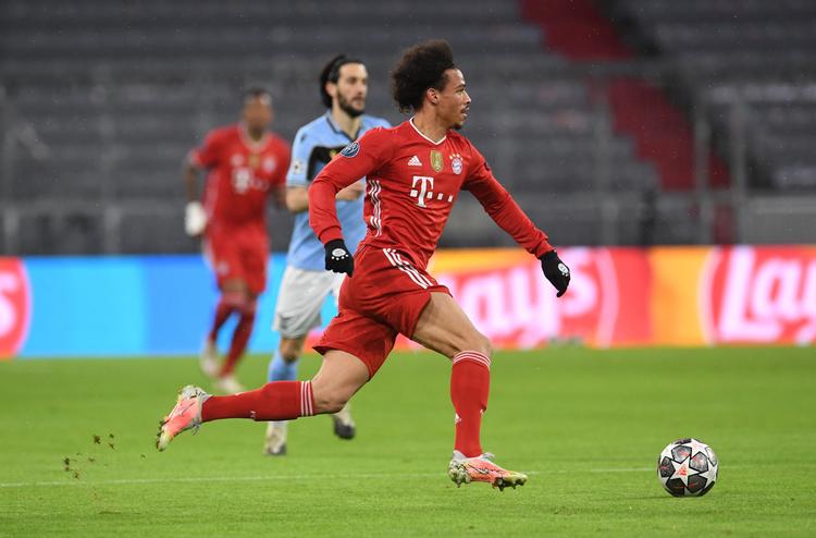 Bayern Münchens Leroy Sané gav onsdag aften flere prøver på sine gode temposkift under opgøret mod Lazio i Champions League. Foto: Andreas Gebert/Ritzau Scanpix