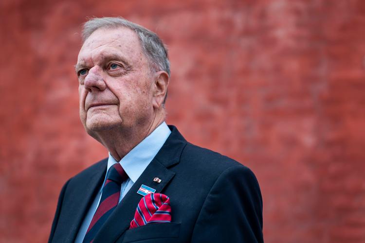  Christian Eugen-Olsens ofte underspillede humor gjorde ham til rette mand som ceremonimester for det daværende regentpar.  Foto: Maria Albrechtsen Mortensen/Ritzau Scanpix