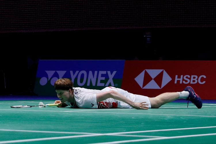 Anders Antonsen måtte se sig slået i semifinalen mod sin landsmand. Foto: Adrian Dennis/Ritzau Scanpix