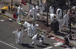 Tre personer blev dræbt og mere end 260 personer blev såret ved bombeangrebet ved Boston Marathon i 2013. Den ene af de to bombemænd, Dzjokhar Tsarnajev, fik sidste år fjernet dødsstraf, men nu skal Højesteret overveje sagen. Foto: Adrees Latif/Ritzau Scanpix