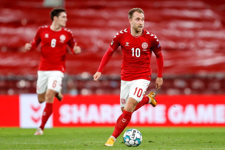 Christian Eriksen har scoret 28 af Danmarks seneste 100 mål og har sin egen æra på landsholdet lige som Nicklas Bendtner, Jon Dahl Tomasson, Ebbe Sand og brødrene Laudrup. Spørgsmålet er, hvem den næste dominerende målscorer bliver. Foto: Jens Dresling/POLFOTO