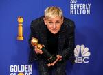 Ellen DeGeneres modtog i januar 2020 en ærespris ved Golden Globe Award (den såkaldte Carol Burnett Award). Prisen gives for »fremragende bidrag til tv på eller uden for skærmen«. Foto: Mike Blake/Ritzau Scanpix
