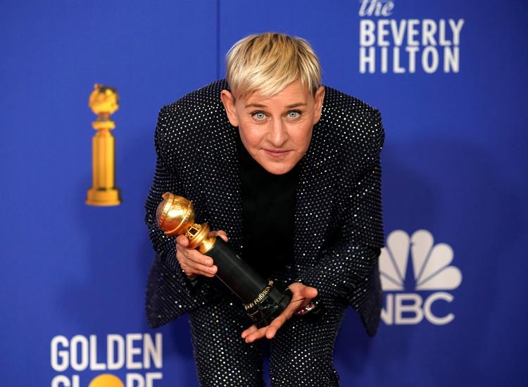 Ellen DeGeneres modtog i januar 2020 en ærespris ved Golden Globe Award (den såkaldte Carol Burnett Award). Prisen gives for »fremragende bidrag til tv på eller uden for skærmen«. Foto: Mike Blake/Ritzau Scanpix