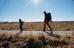 Både store og små vandrere som 4-årige Viggo og hans 48-årige far Jens Folman kan nyde godt af Dansk Vandrelaugs og Googles nye initiativ på vandreområdet. Foto: Morten Langkilde
