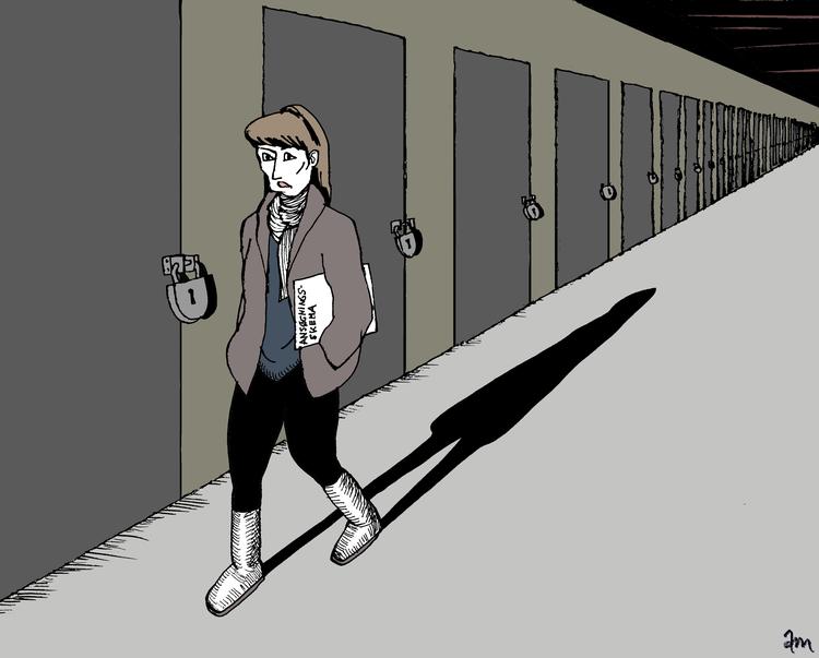 Arkivtegning Anne-marie Steen Petersen