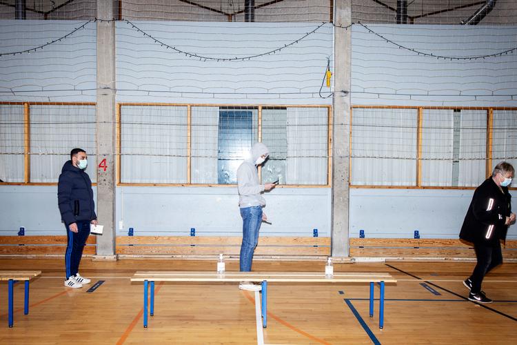 Kokkedal i Fredensborg Kommune er et af områderne i hovedstaden med høj smitte. Massiv testning er et af værktøjerne i kampen for at inddæmme virus. Foto: Jesper Houborg/POLFOTO