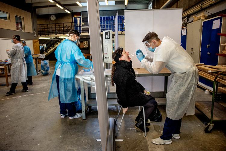 Arkivfoto fra testcenter i København.  Foto: Jacob Ehrbahn/Jacob Ehrbahn