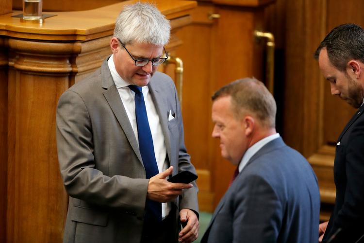 Der var engang, hvor Pind, Løkke og Ellemann trak på samme hammel. Her fra en folketingsdebat i 2017.  Foto: Jens Dresling/POLFOTO
