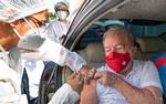 Brasiliens tidligere præsident Lula fik 13. marts den første af to coronavacciner og kan være på stemmesedlen, når det coronaplagede land til næste år afholder præsidentvalg. Arkivfoto Handout