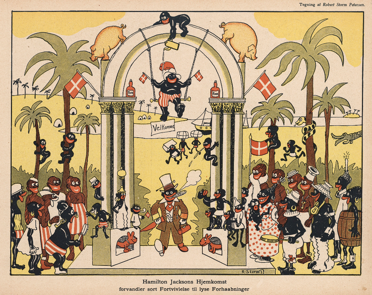 karikatur_Hamilton Jacksons hjemkomst