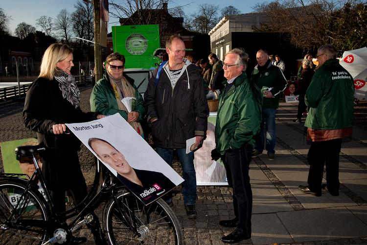 Jørgen Glenthøj (til højre) genvandt magten på Frederiksberg for fire år siden og overlod den efterfølgende til partifællen Simon Aggesen. Spørgsmålet er, om det bliver en ny K-sejr. Foto: Finn Frandsen/POLFOTO