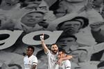 Franske Karim Benzema viste klassen og scorede kampens første mål. Foto: Javier Soriano/Ritzau Scanpix