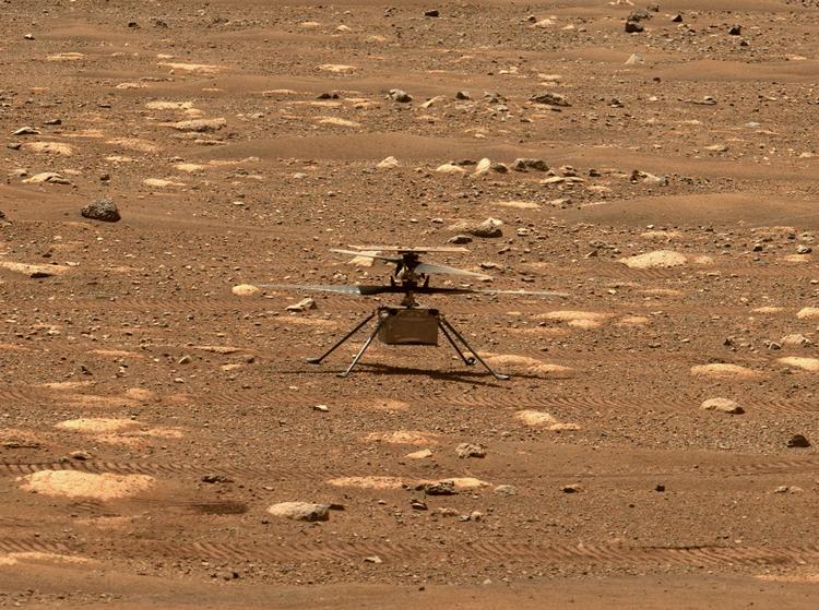 Helikopteren 'Ingenuitys' første tur må vente lidt endnu. Foto: Handout/Ritzau Scanpix