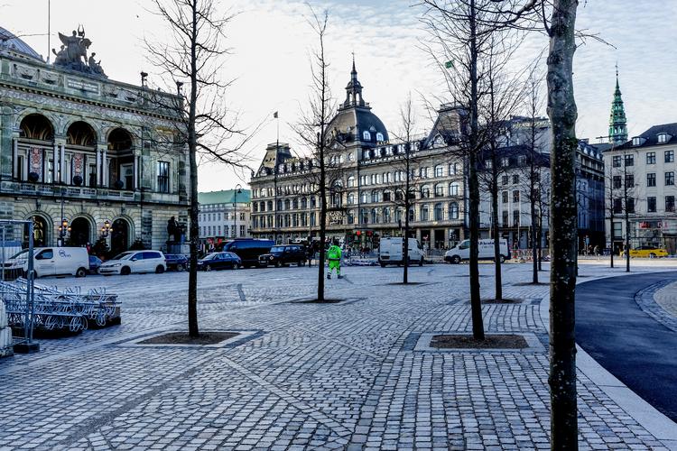 Det Kongelige Teater ses her til venstre på billedet.  Foto: Mads Nissen/POLFOTO