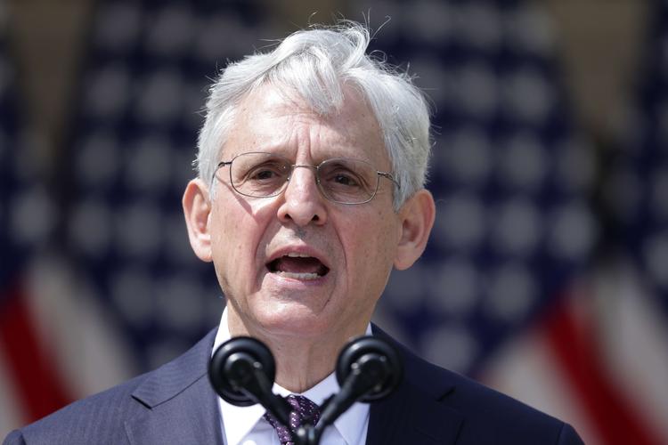 USA’s justitsminister, Merrick Garland, er blandt de ministre og embedsfolk, som nu får forbud mod at rejse ind i Rusland.  Foto: Alex Wong/Ritzau Scanpix