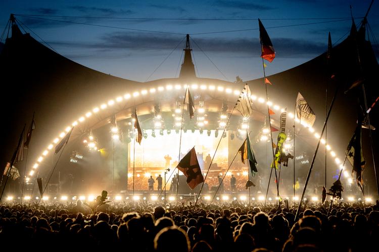  Roskilde Festival og landets øvrige festivaler aner fortsat ikke om de bliver aflyst og om de kan lave alternative arrangementer. Foto: Jens Hartmann Schmidt/POLFOTO