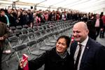 Regeringen har tirsdag indgået en aftale med Venstre, De Konservative og Liberal Alliance om indfødsret. Aftalen gør det sværere at få dansk statsborgerskab.Billdet er fra 2017, hvor bl.a. partileder Søren Pape var med til at fejre den årlige statsborgerskabsdag.

 Foto: Ivan Boll/POLFOTO