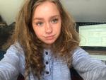 Stella Villaro Nolsøe er en af to forpersoner for elevrådet på Gefion Gymnasium. Fotoet er en aktuel selfie fra hjemmeundervisningen. Foto: Stella Villaro Nolsøe