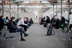 Vaccinationscenteret i I Øksnehallen i København i februar.  Foto: Valdemar Ren