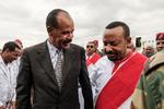  Abiy Ahmed, th, ministerpræsident i Etiopien, har et anstrengt forhold til præsident Isaias Afwerki i nabolandet Eritrea Foto: Eduardo Soteras/Ritzau Scanpix