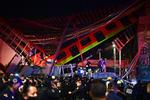 Dele af højbane i Mexico City kollapsede, mens et tog passerede. mindst 15 personer er dræbt, og 70 er kommet til skade. Foto: Pedro Pardo/Ritzau Scanpix
