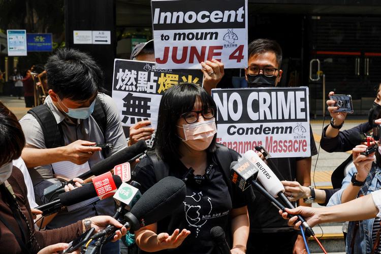 Hongkongs borgeres modstand mod Fastlandskina kan ses i deres fravalg af corona-vacciner. Foto: Tyrone Siu/Ritzau Scanpix