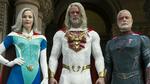 Netflix’ nye superheltesatsning ’Jupiter’s Legacy’ er næppe en af de tv-serier, der kommer til at lokke det modne publikum ombord.  Pr-foto 