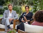 Prins Charles og Meghan, hertuginde af Suxxes. Her i det meget omtalte interview med Oprah Winfrey tidligere på året. Foto: Harpo Productions/Ritzau Scanpix