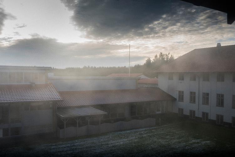 Udrejsecenter kærshovedgård ved Ikast. Nu placerer regeringen et udrejsecenter på Langeland.  Foto: Joachim Ladefoged/POLFOTO