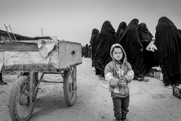 Over 7.000 kvinder og børn sidder i det internationale anneks i Al Hol-fangelejren i Syrien – heriblandt flere danske børn. Foto: Jan Grarup