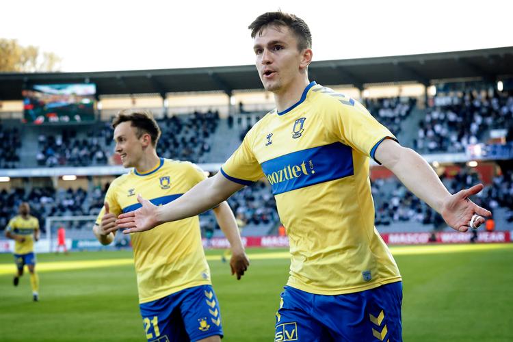 Michael Uhre var den store helt for Brøndby torsdag aften i Aarhus.  Foto: Jens Dresling/POLFOTO