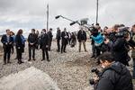  Antony Blinken nåede både møder med grønlandske og danske kollegaer, en helikoptertur over indlandsisen og en gidet tur til udsigtspunktet Black Ridge, under sit fem timer lange besøg i Kangerlussuag.
   Foto: Ólafur Steinar Rye Gestsson/Ritzau Scanpix