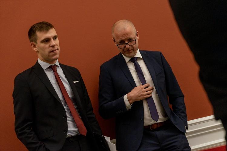 Morten Dahlin (tv.) afviser, at Venstre vil være med i en bred aftale, der hæver sociale ydelser. Foto: Aleksander Klug/POLFOTO