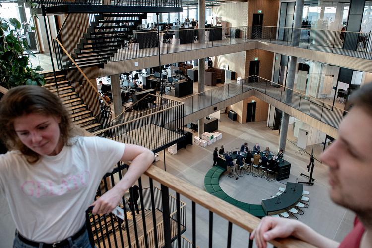 Jyllands-Postens redaktionslokaler i Mediebyen i Aarhus. Foto: Casper Dalhoff