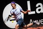 Den 19-årige italiener Lorenzo Musetti, der gerne vil spille samme stil som Roger Federer, var ved årsskiftet placeret som nr. 129 på ranglisten, hvor han nu er hoppet frem som nr. 76. Foto: Jeff Pachoud/Ritzau Scanpix