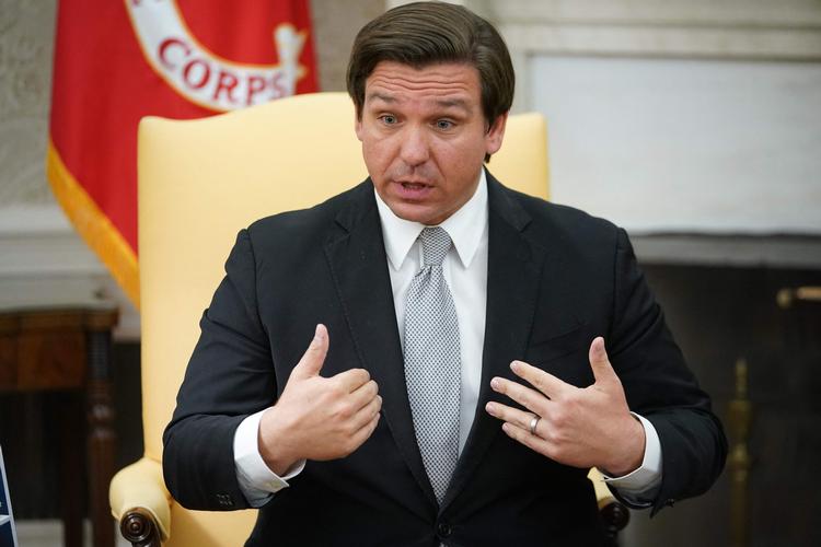 Donald Trump har kaldt Floridas guvernør, Ron DeSantis, for en mulig vicepræsidentkandidat.  Foto: Mandel Ngan/Ritzau Scanpix