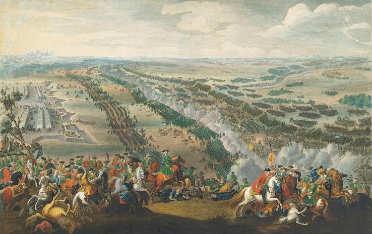 Maleri 'La Batalla de Poltava', Pierre-Denis Martin