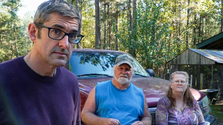 Kongen af britisk dokumentar, Louis Theroux (tv), er tydeligvis fascineret af den farverige quasi-kultleder, der tog en lortebarndom og forvandlede den til en hillbilly-drøm af et skramlet tiger-zoo med loyale medarbejdere fra kanten af samfundet. Foto: BBC