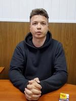 Blogger Roman Protasevitj, der blev anholdt da Hvideruslands diktator Lukasjenko tvang et Ryanair-fly med kurs mod Litauen til at lande i Minsk.
 Foto Reuters Tv