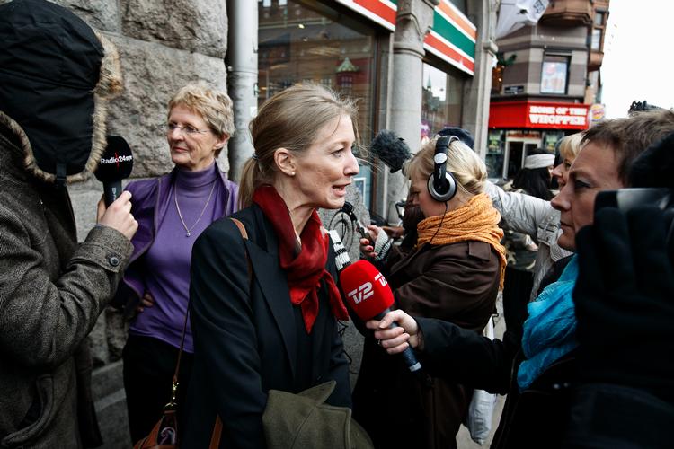Specialanklager Marie Tullin i midten fotograferet ved en anden retssag for nogle år siden.  Foto: Jens Dresling/POLFOTO