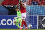  Wahid Faghir blev den yngste til at score ved et U21-EM nogensinde. Desværre brændte han sit straffespark.  Foto: Ferenc Isza/Ritzau Scanpix