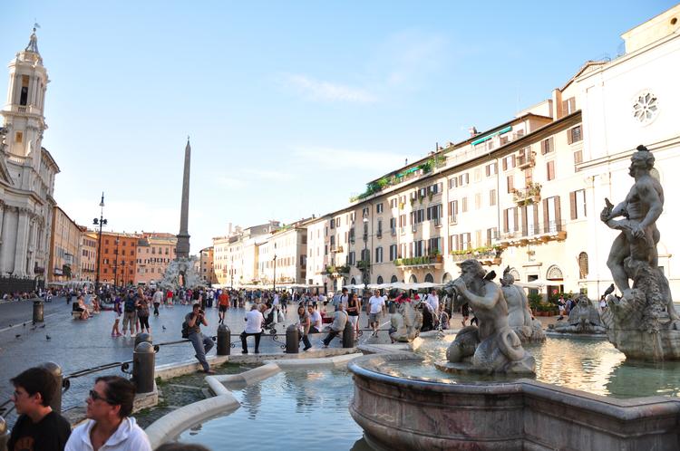 Hele Italien bliver nu gul ifølge Udenrigsministeriets rejsevejledninger. Så måske var det noget med en tur til Rom og Piazza Navona den kommende tid? (Arkivfoto) Foto: Francisco Antunes_Flickr Creative Commons