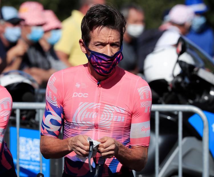 34-årige Rigoberto Uran kunne på enkeltstarten i Schweiz Rundt lade sig hylde som en overraskende vinder.
 Foto: Christophe Petit-tesson/Ritzau Scanpix