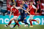 De danske spillere havde svært ved at levere på højeste niveau mod finnerne efter den uhyggelige oplevelse med Christian Eriksens kollaps.   Foto: Jens Dresling/POLFOTO