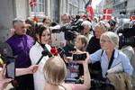 Nanna Skov Høpfner foran Østre Landsret efter domsafsigelse.   Foto: Jens Dresling/POLFOTO