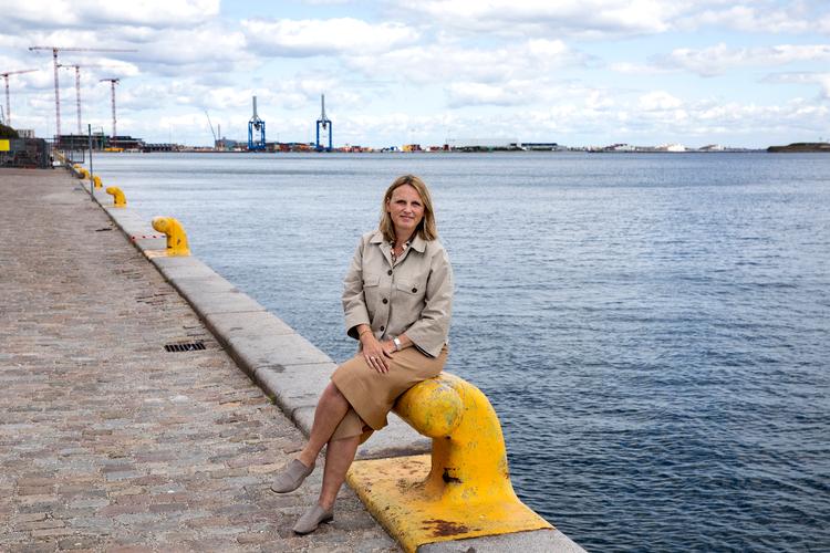 Ifølge By og Havns direktør Anne Skovbro kommer der nu gang i byggeriet af landstrømanlæg til krydstogtskibene på Lnagelinie og ved Oceankaj i Nordhavn. Foto: Finn Frandsen/POLFOTO