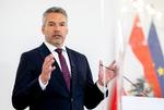 Østrigs indenrigsminister Karl Nehammer var i dag på besøg i Danmark. Foto: Lisi Niesner/Ritzau Scanpix