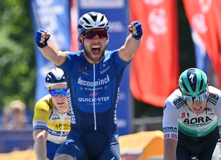 Glæden var ikke til at tage fejl af, da Mark Cavendish forrige søndag vandt sidste etape i Belgien Rundt.
 Foto: David Stockman/Ritzau Scanpix