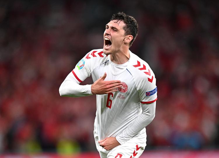 Andreas Christensen var den store oplevelse, da Danmark slog Rusland med 4-1 og avancerede ved EM.  Foto: Stuart Franklin/Ritzau Scanpix