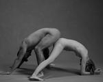 'Stump mot stump' hedder denne stilling, der minder om yogastillingen 'downward dog'. Udfordringen er at finde den rette vinkel, forklares det i NRK's guide.  